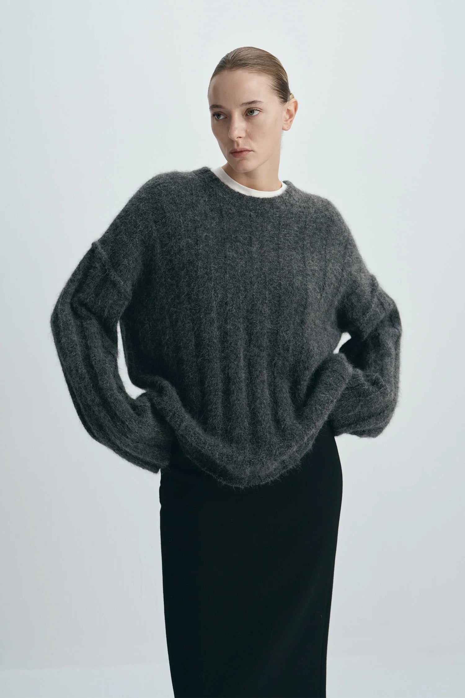 Vendome Wide Rib Boxy Sweater