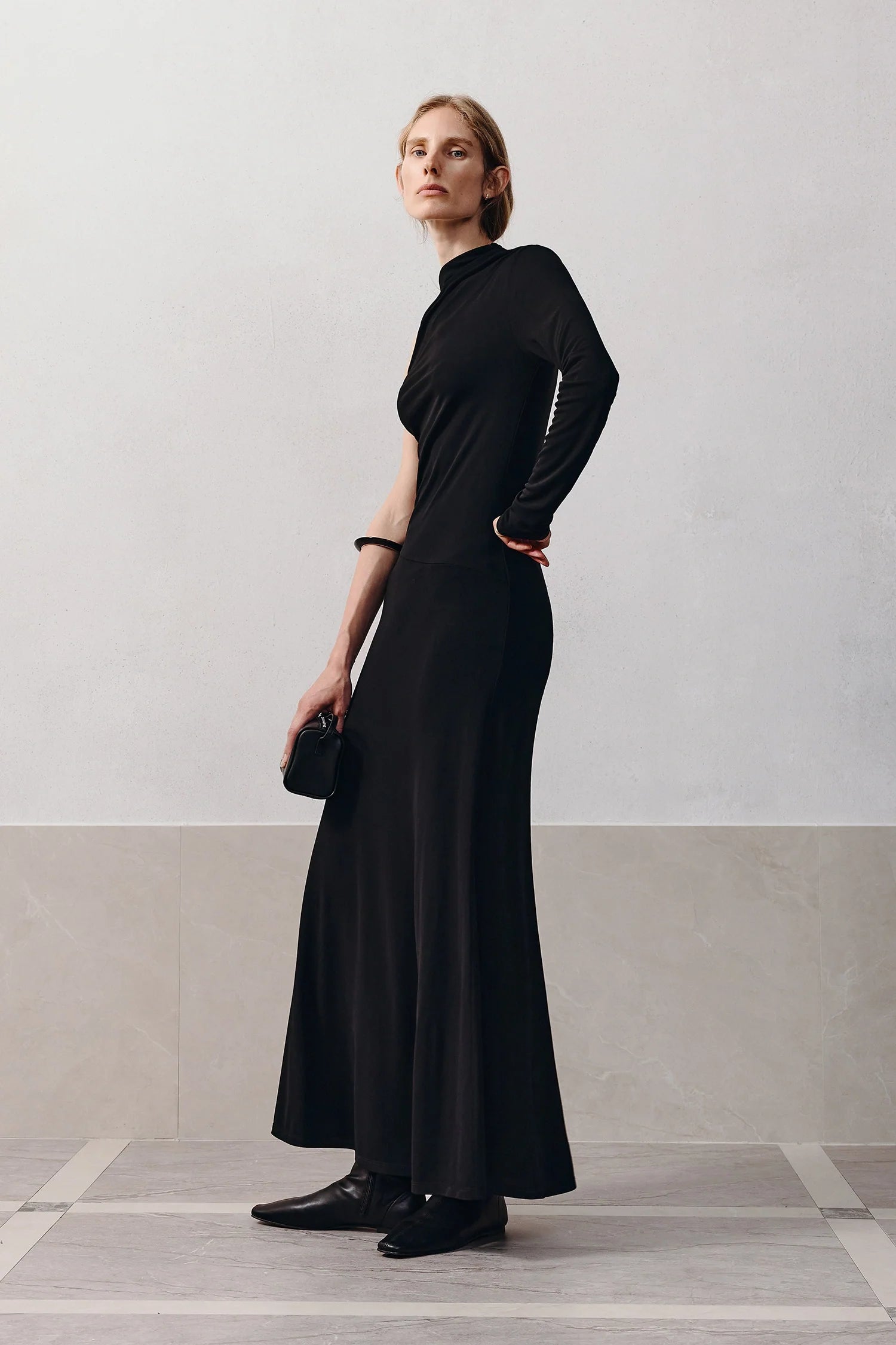 Blaine Draped Maxi Dress