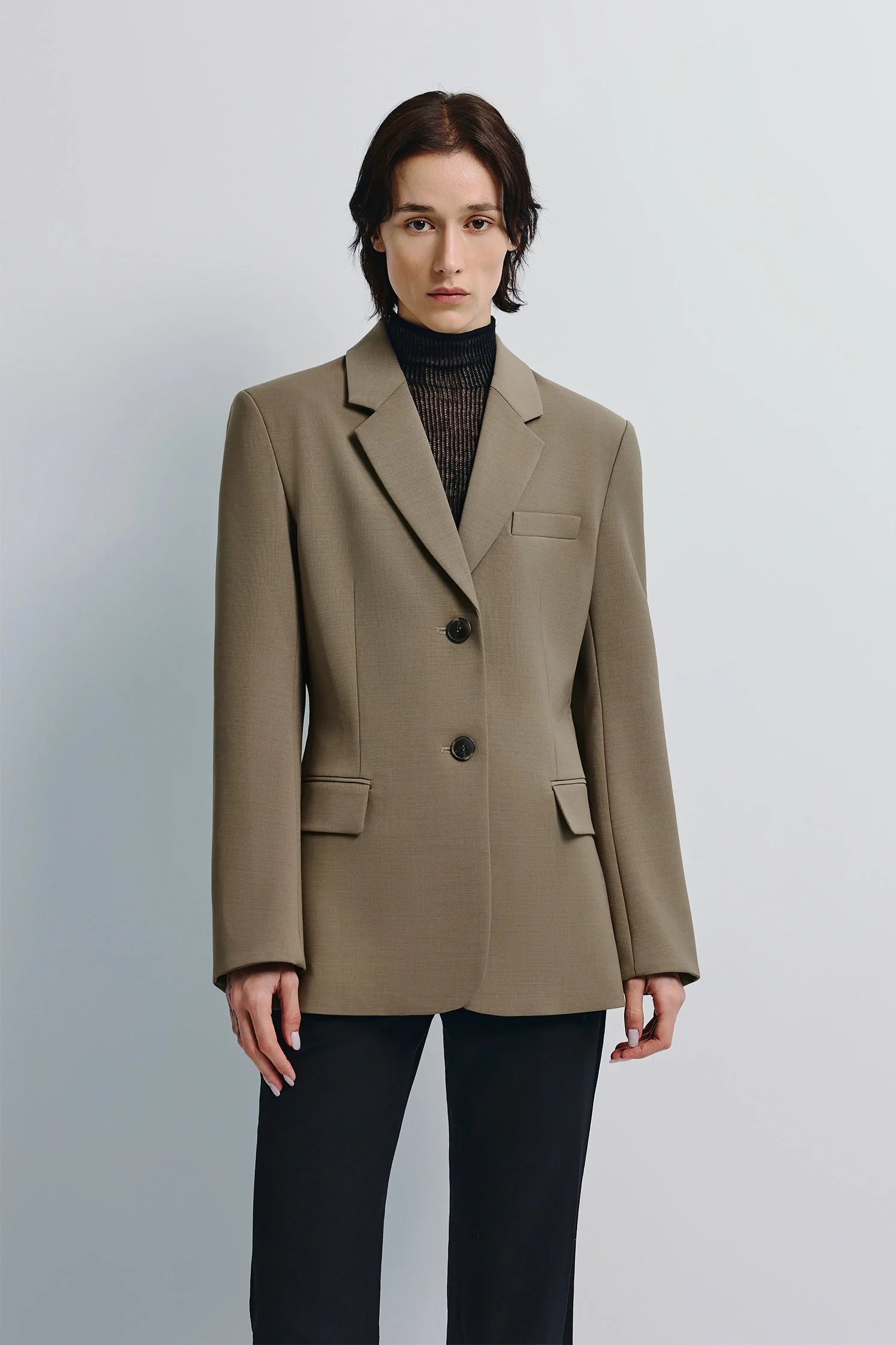 Ellison Oversized Shoulder Blazer