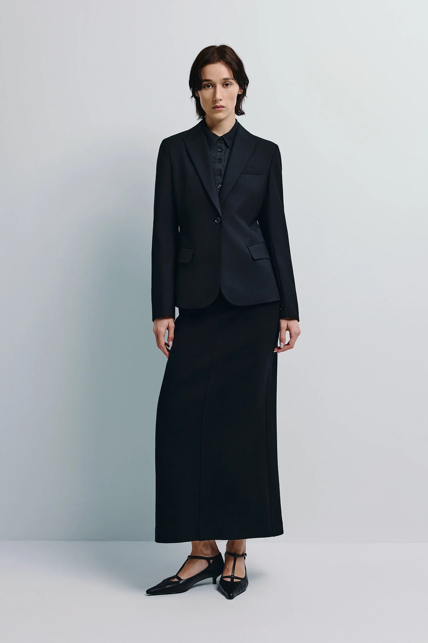 Jin Slim Waist Wool Blazer