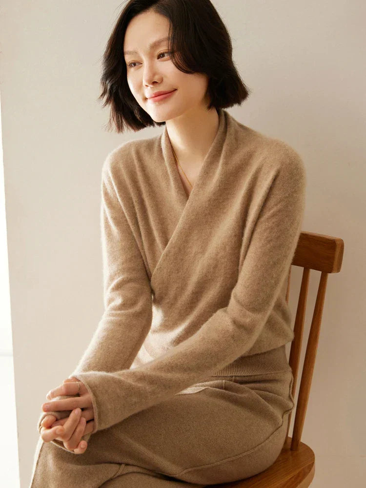 Isabelle's™ | Elegant Wrap Crossover Chic Sweater