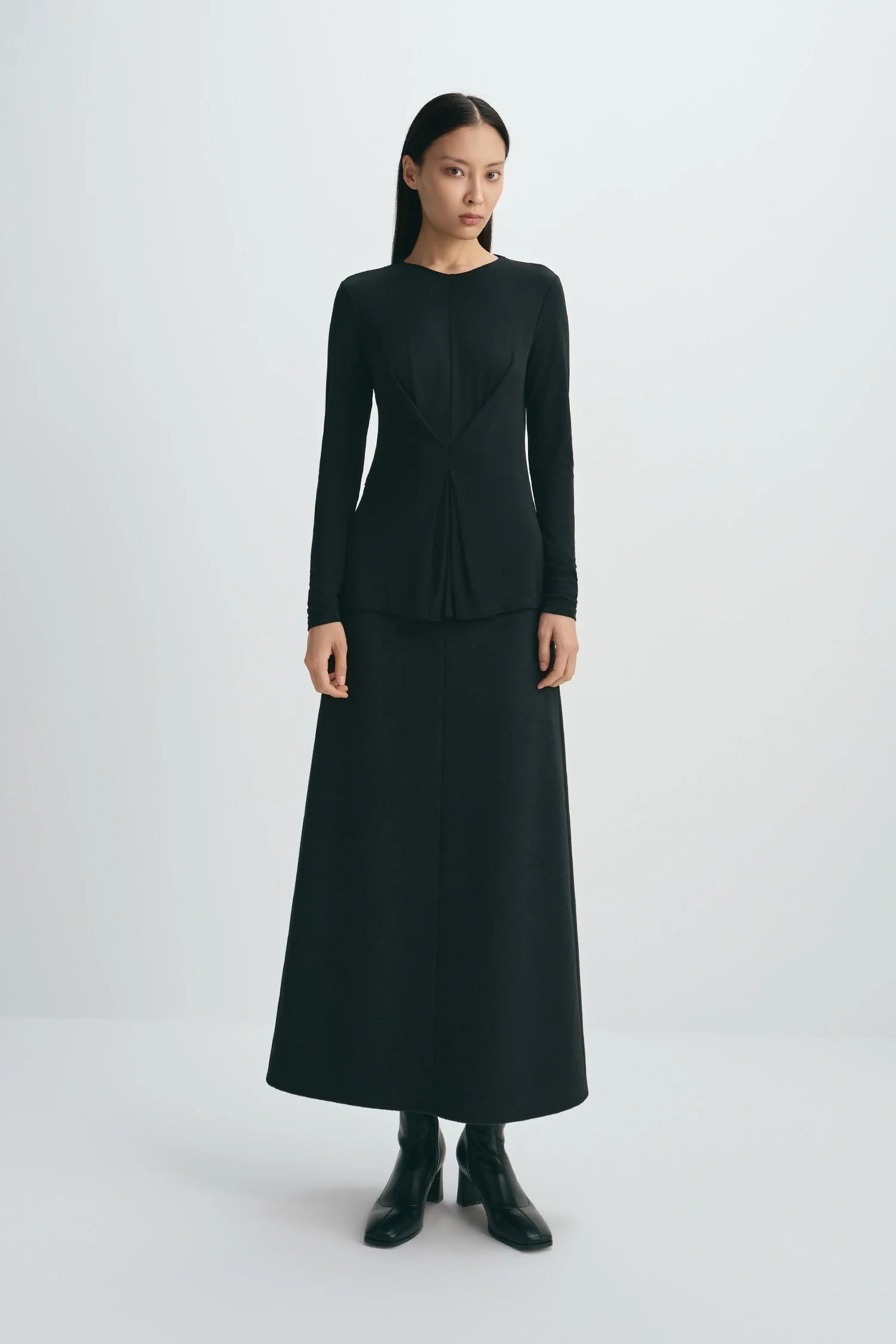 Emi Wool Blend Maxi Skirt