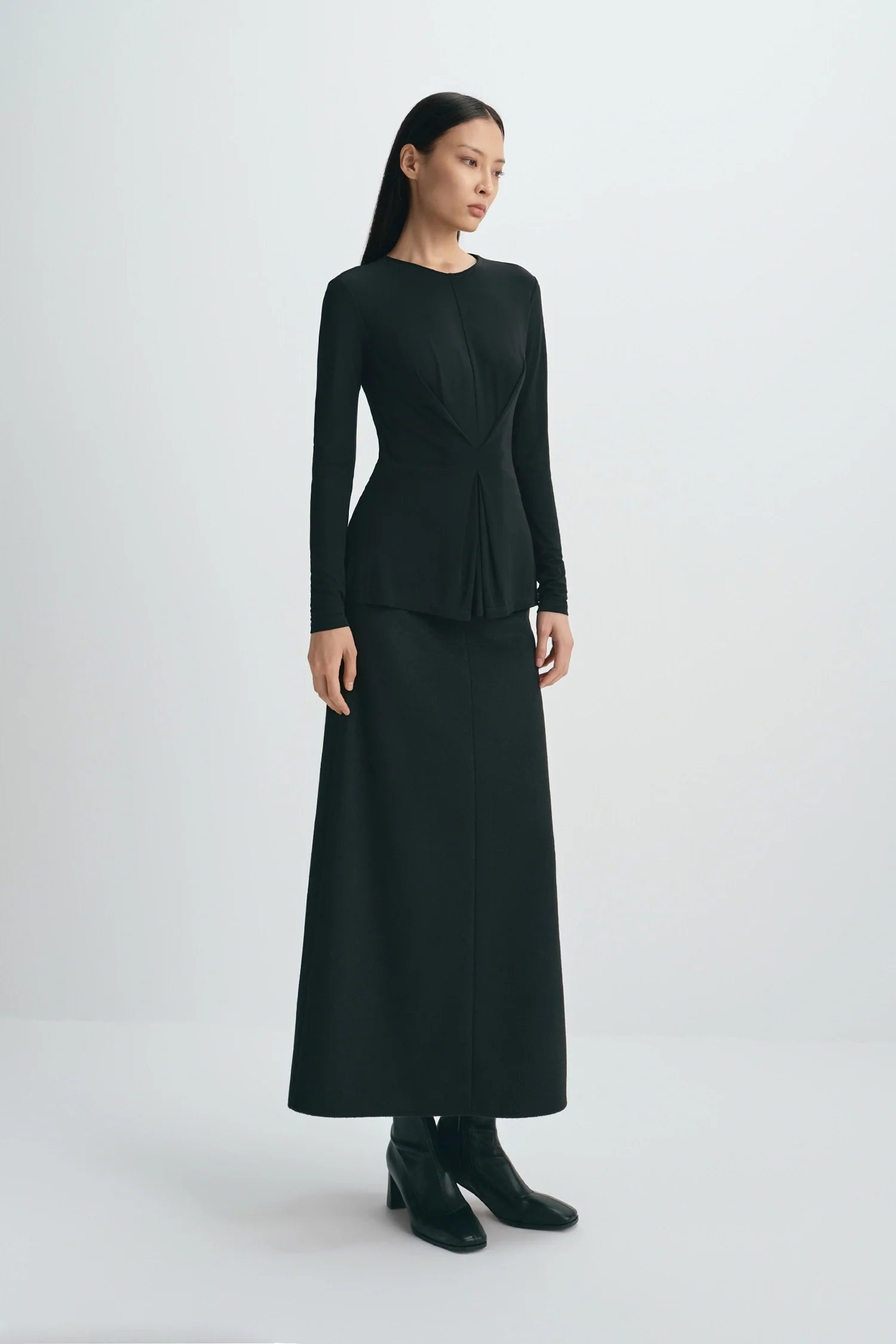 Emi Wool Blend Maxi Skirt