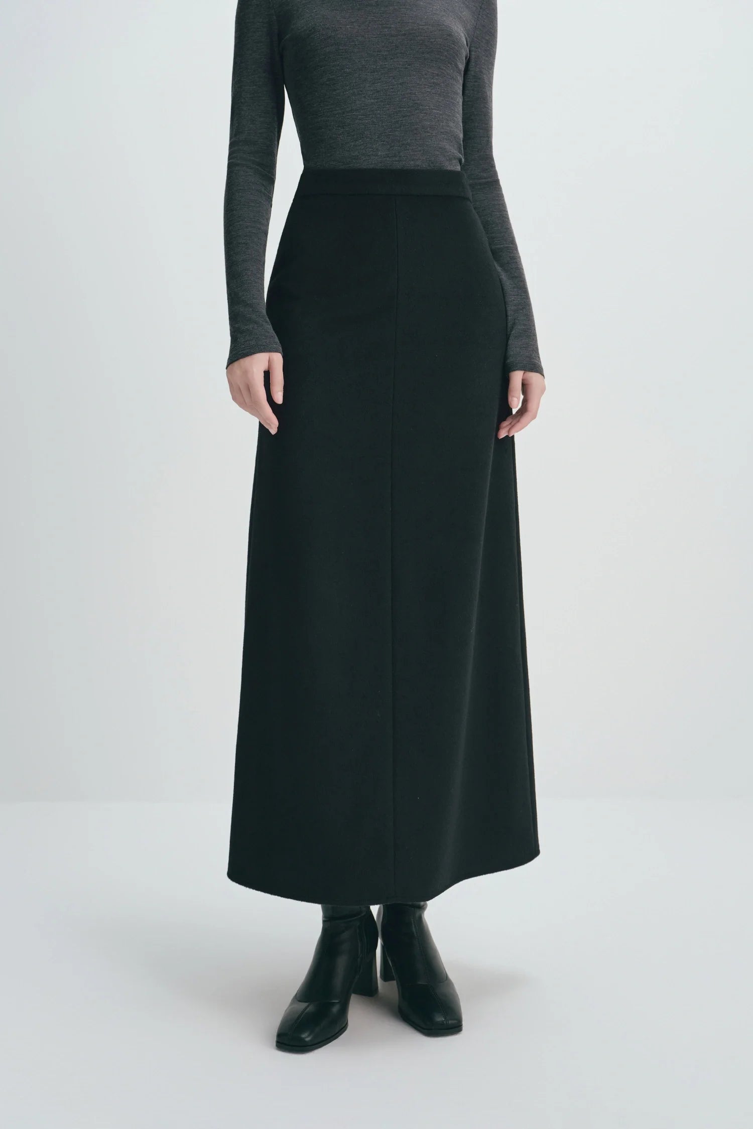 Emi Wool Blend Maxi Skirt