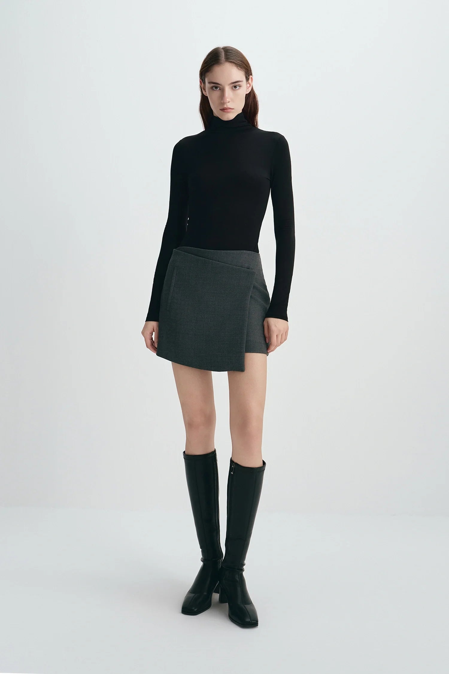 Alina Asymmetric Mini Skirt