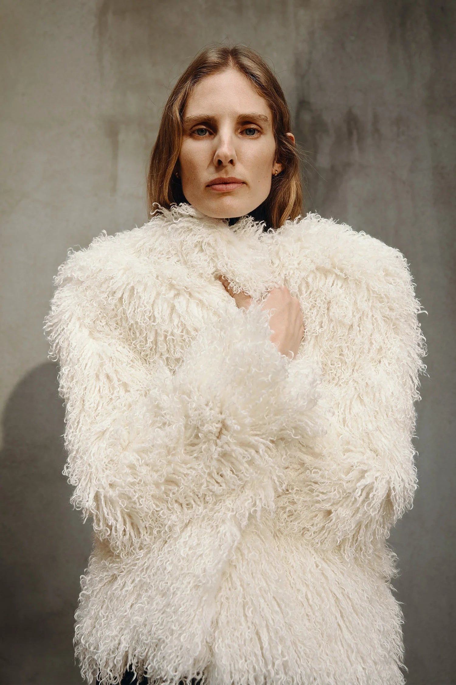 Roddie Curly Faux Fur Jacket
