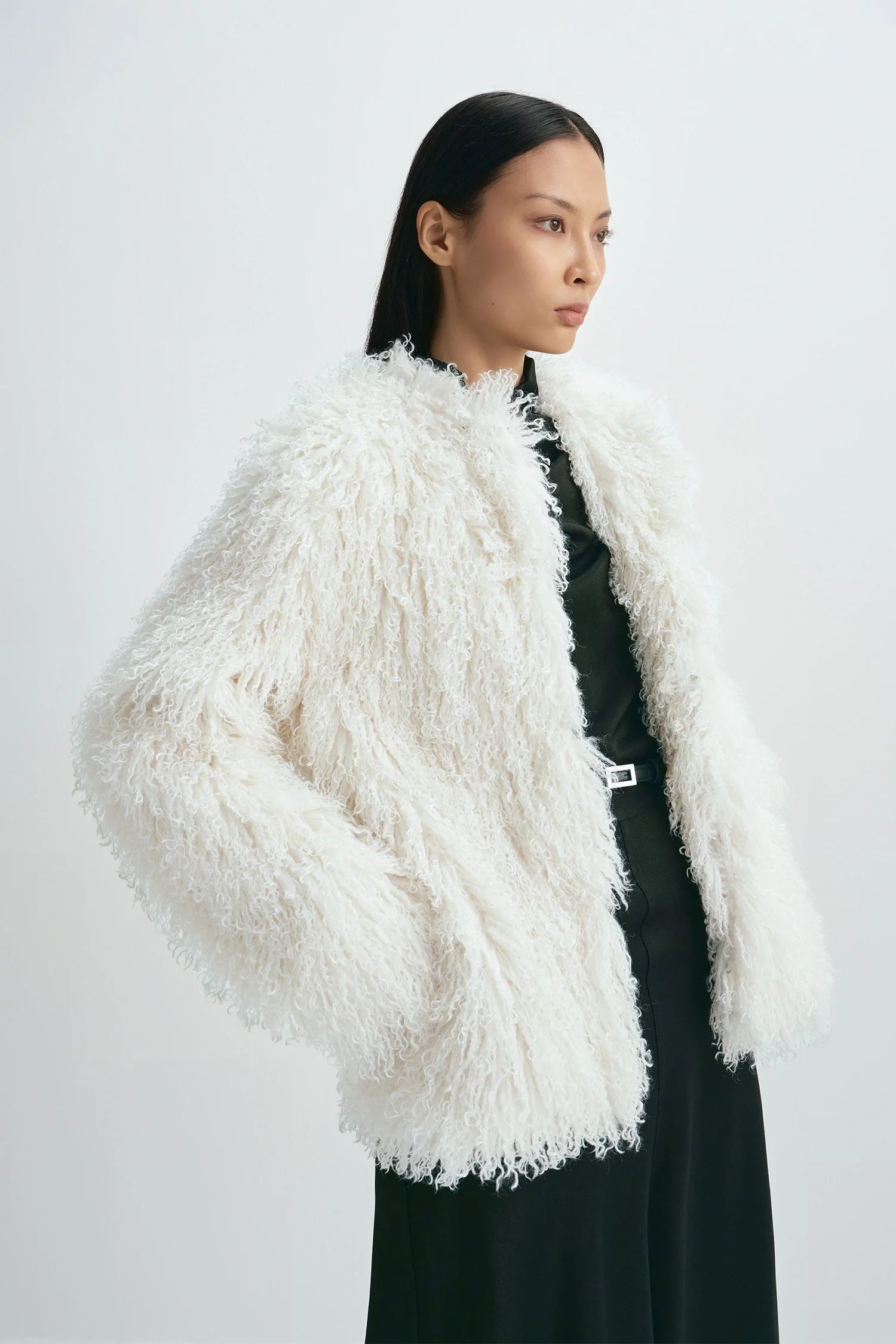 Roddie Curly Faux Fur Jacket
