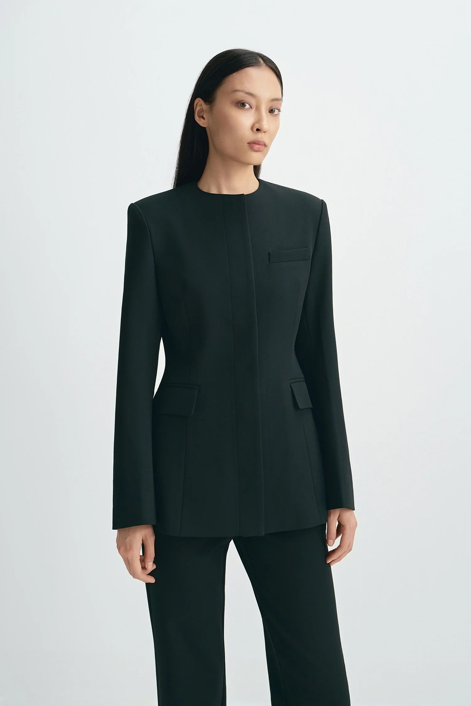 Dion Collarless Blazer