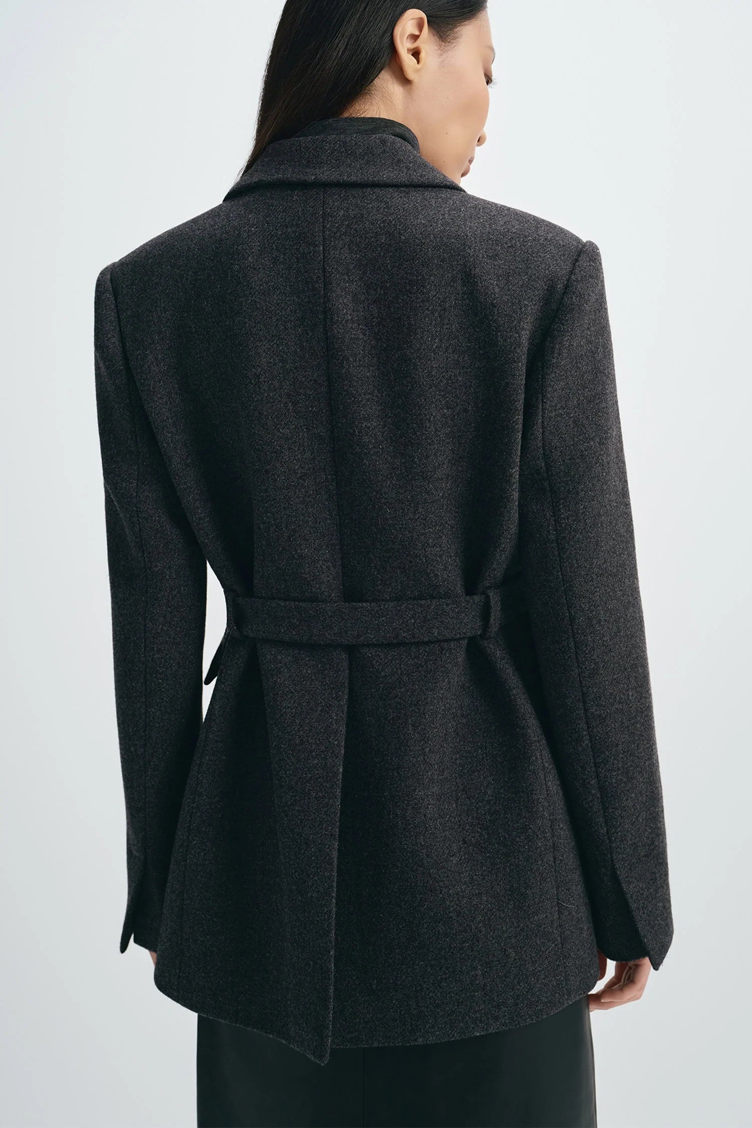 Roan Belted Wool Blazer
