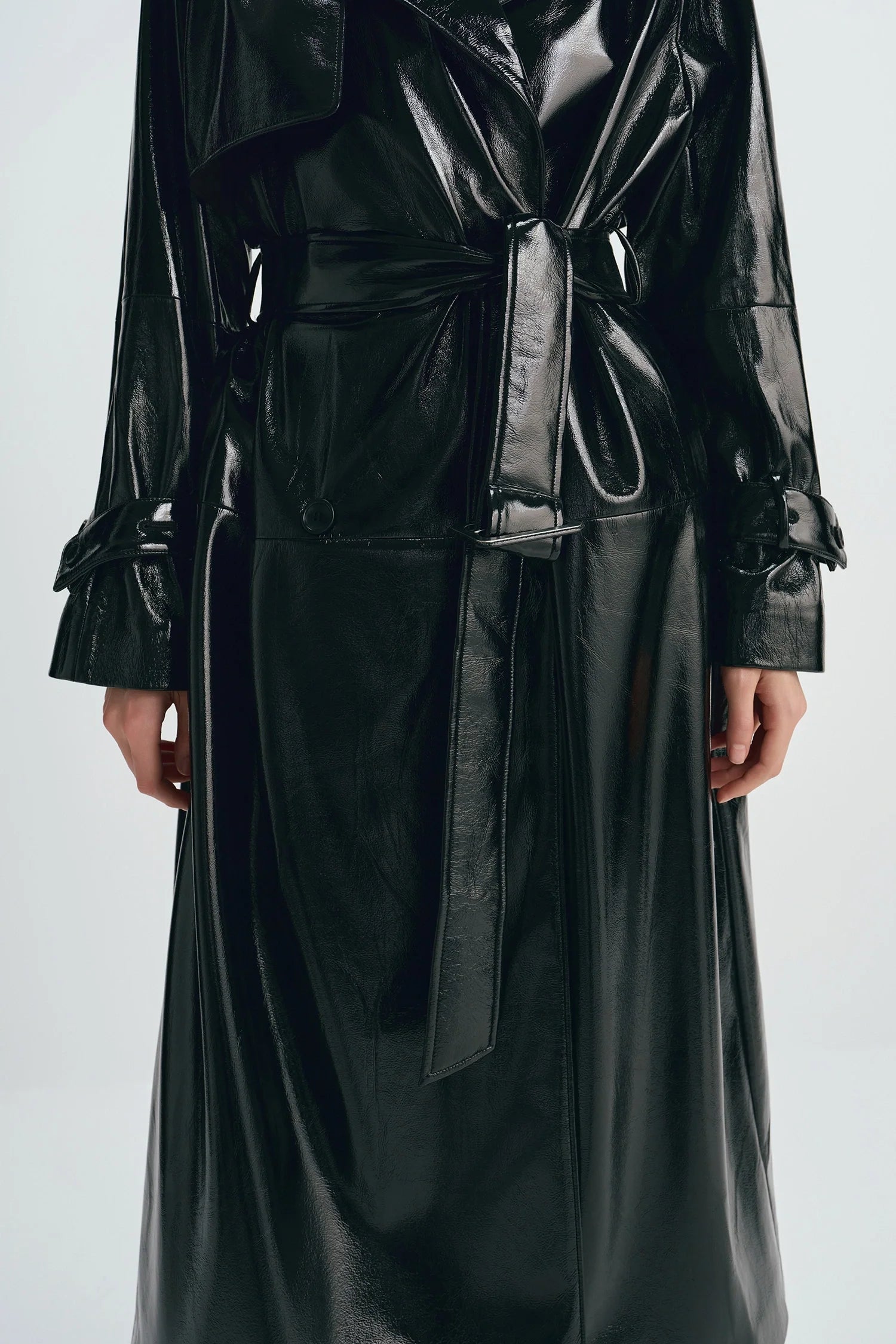 Hyde Shiny Pu Trench Coat