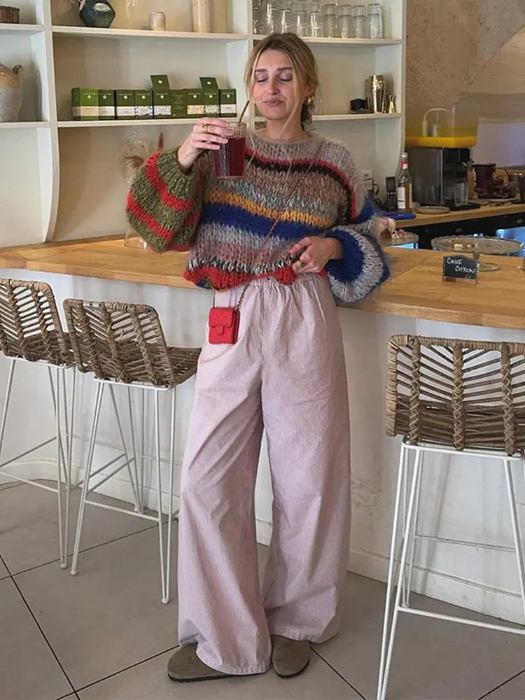 Isabelle's™ | Winter Multicolor Knit Sweater