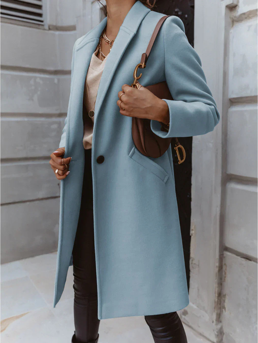 Isabelle's™ | Trendy Double-Breasted Long Coat
