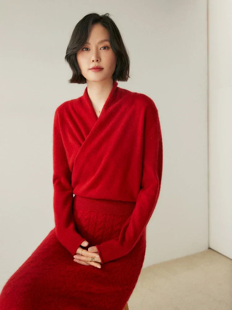 Isabelle's™ | Elegant Wrap Crossover Chic Sweater