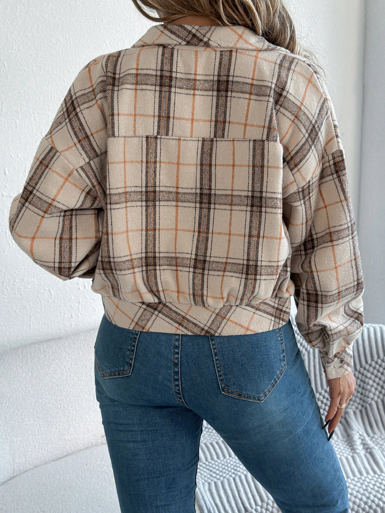 Isabelle's™ | Cropped Plaid Jacket