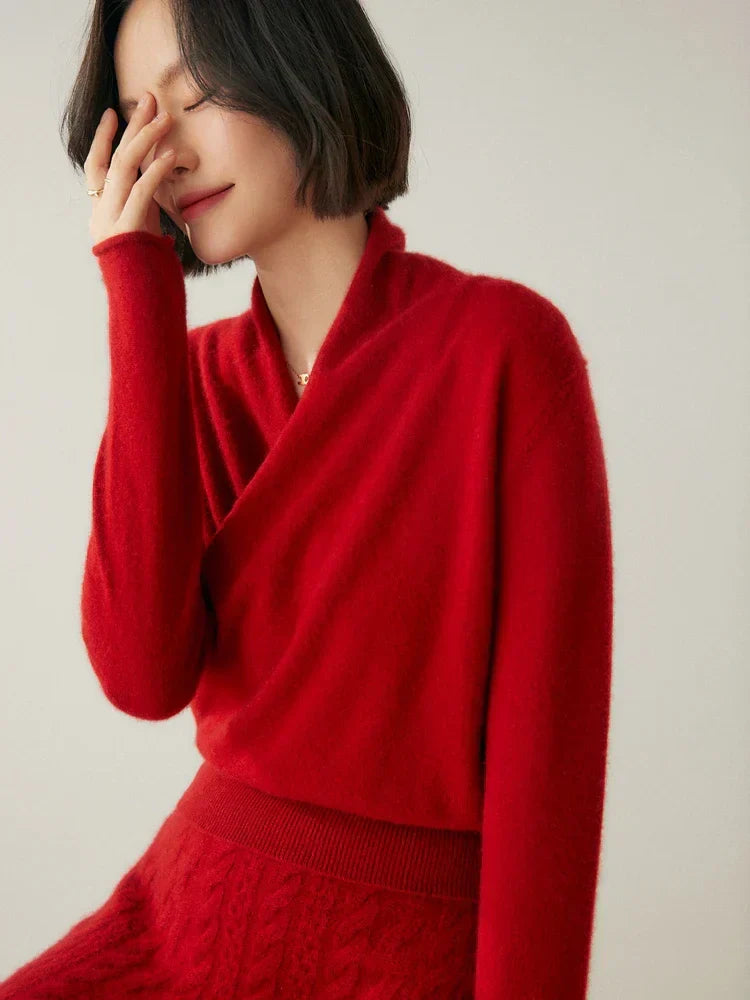 Isabelle's™ | Elegant Wrap Crossover Chic Sweater