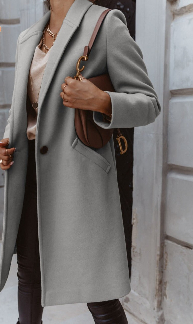 Isabelle's™ | Trendy Double-Breasted Long Coat