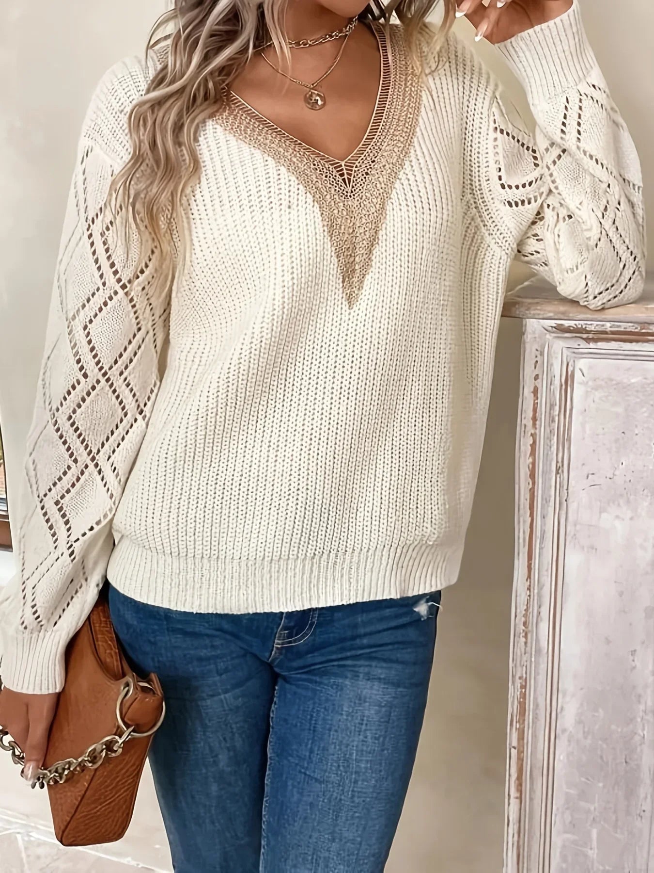 Isabelle's™ | Crochet Lace Sweater