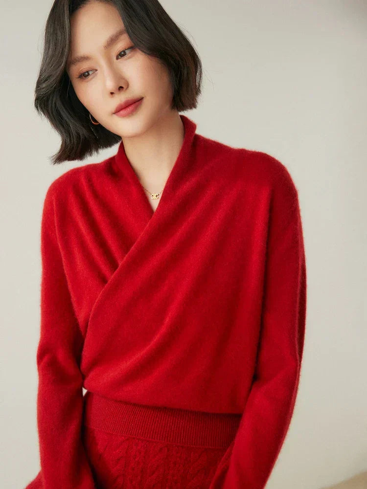 Isabelle's™ | Elegant Wrap Crossover Chic Sweater
