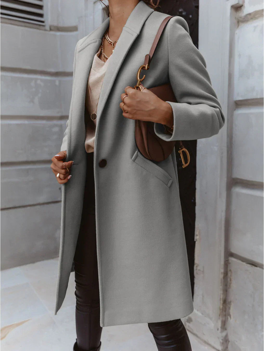 Isabelle's™ | Trendy Double-Breasted Long Coat