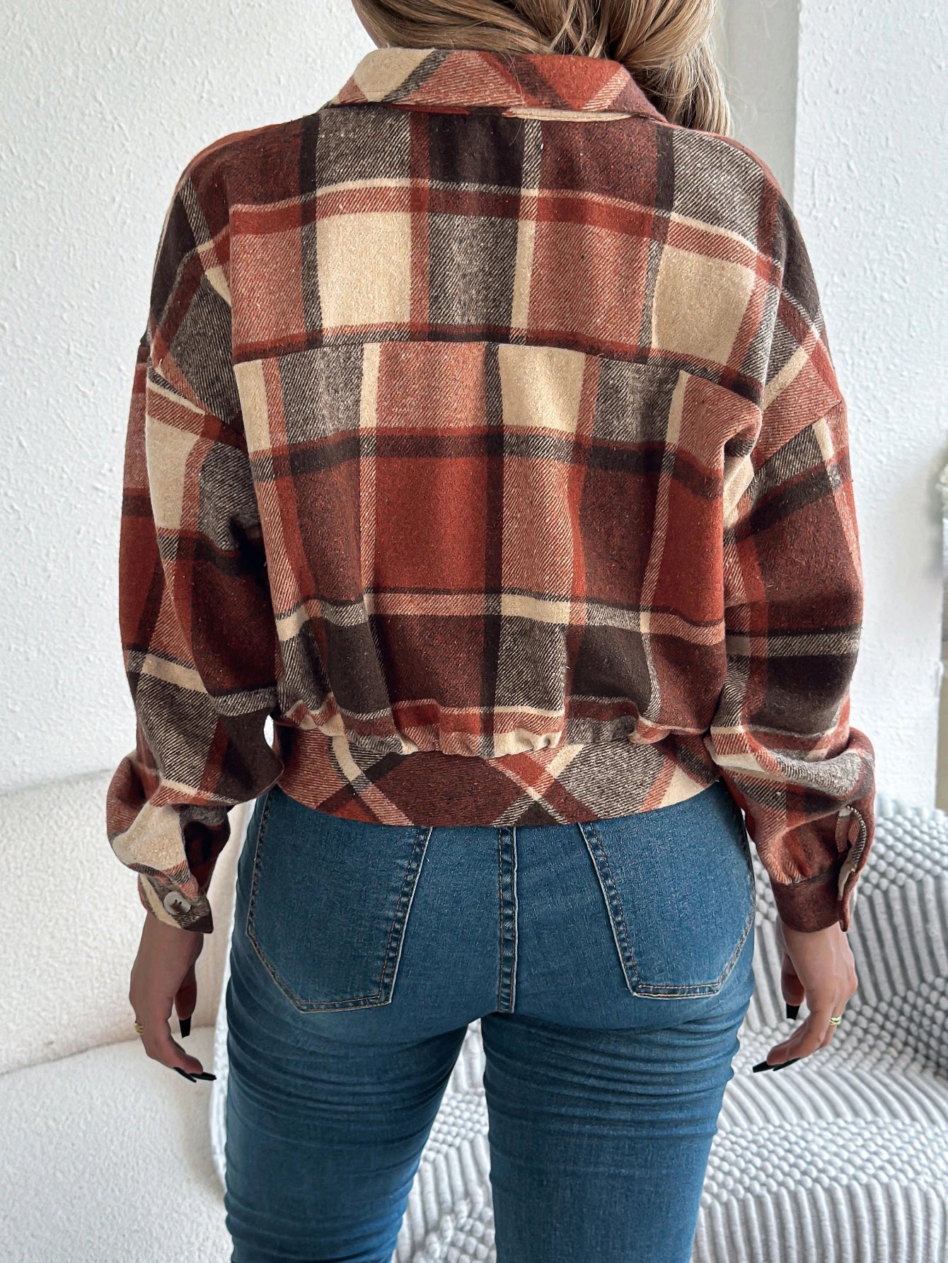 Isabelle's™ | Cropped Plaid Jacket