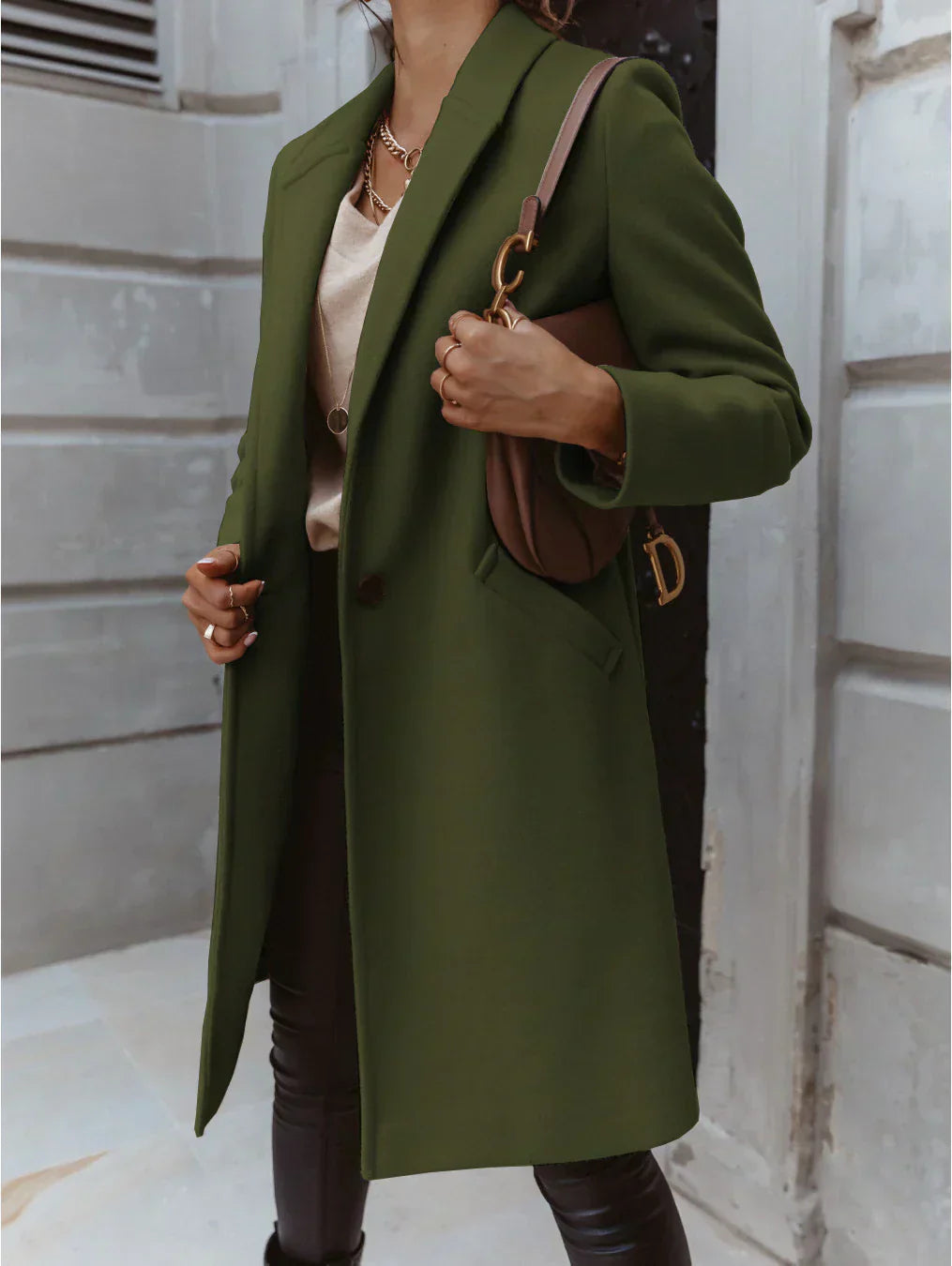 Isabelle's™ | Trendy Double-Breasted Long Coat