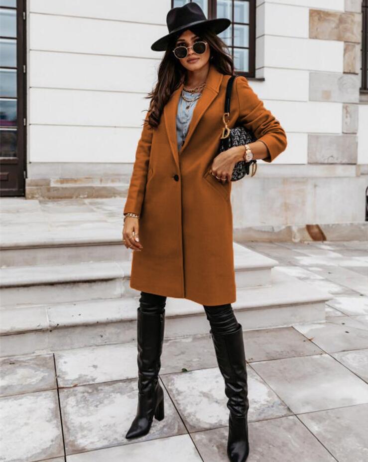 Isabelle's™ | Trendy Double-Breasted Long Coat