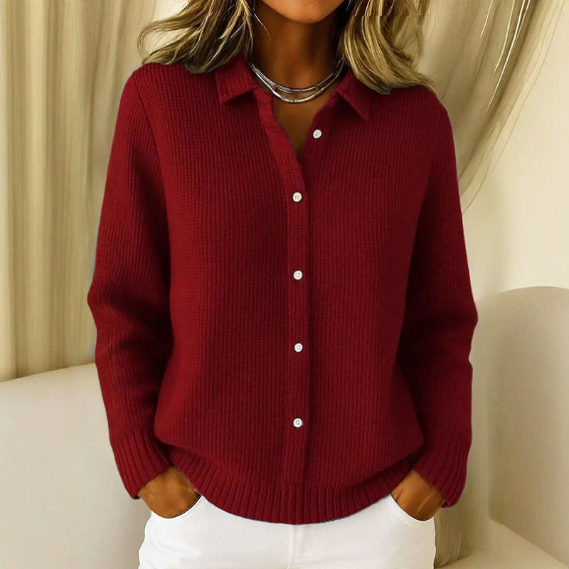 Isabelle's™ | Collared Button-Up Cardigan