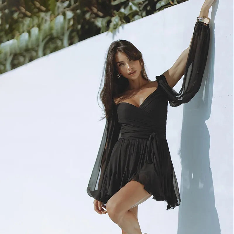 Isabelle's™ | Women Long Sleeve Mini Dress