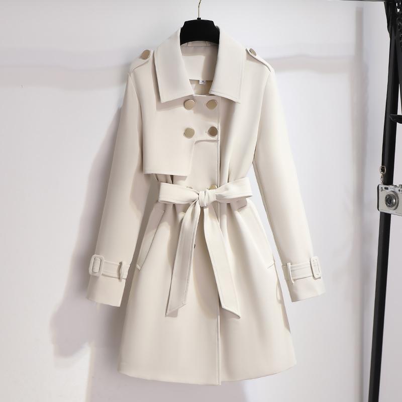 Isabelle's™ | Classic Lapel Belted Trench Coat