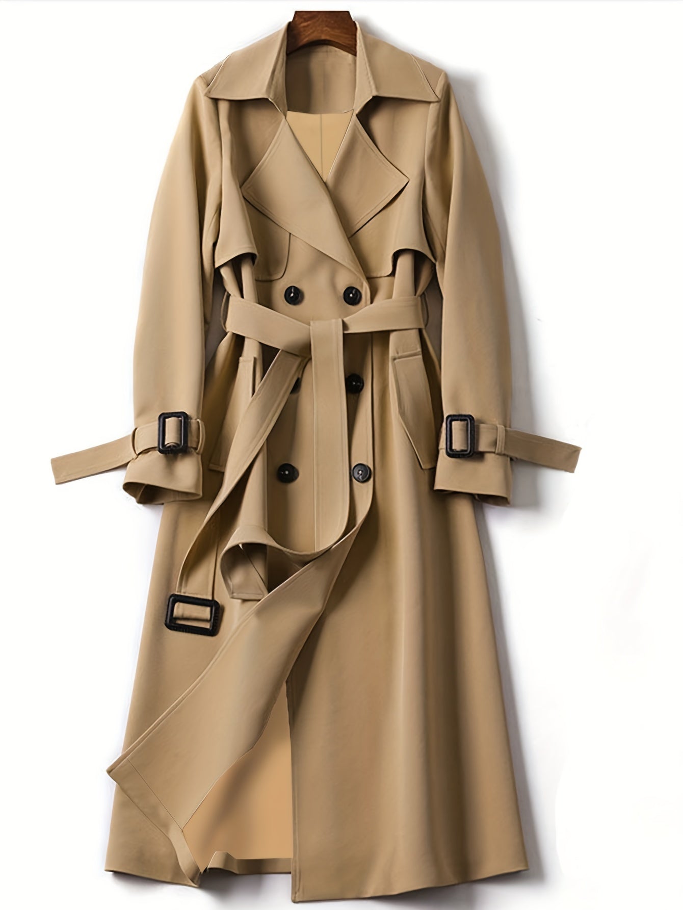 Isabelle's™ | Elegant Longline Office Trench Coat