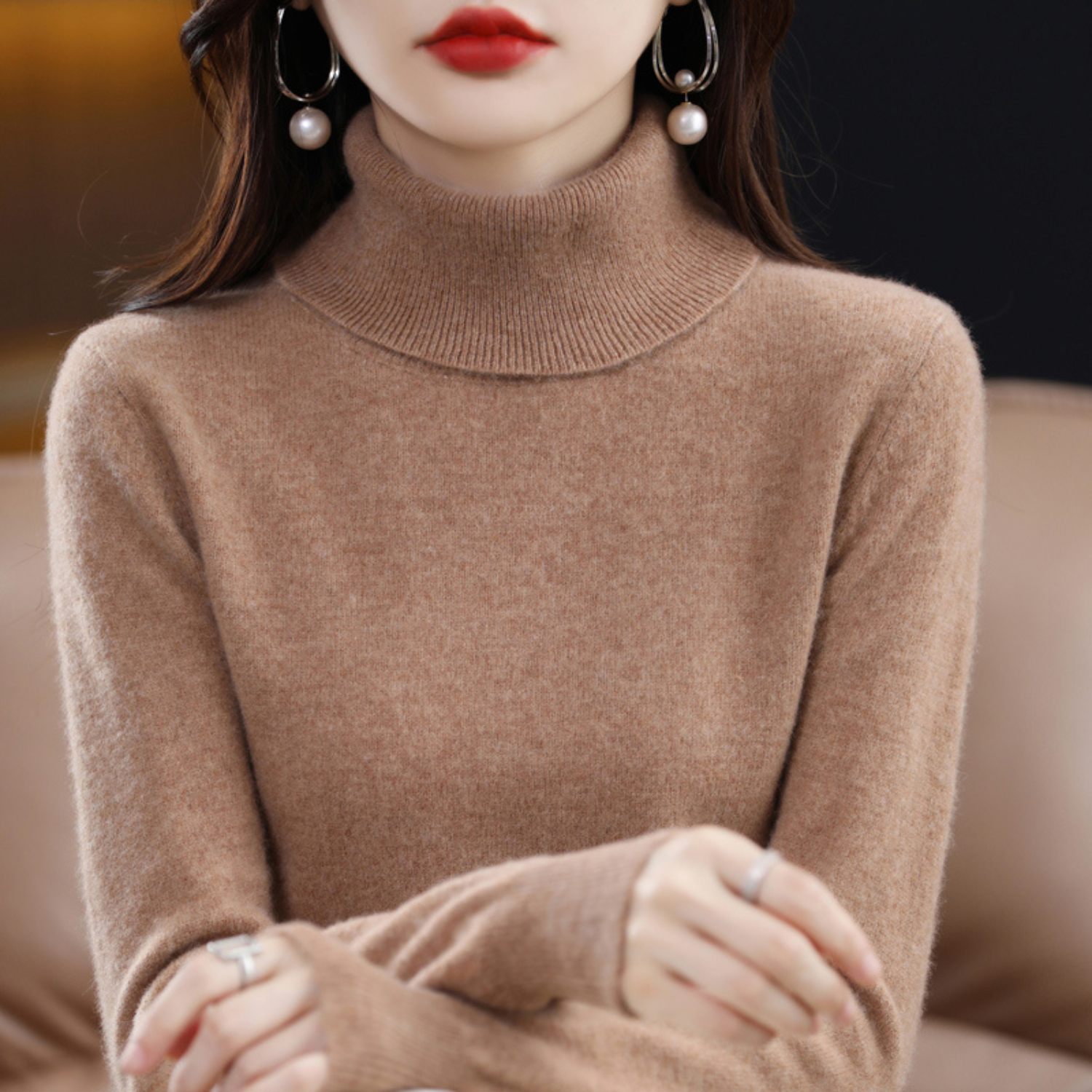 Isabelle's™ | Winter Classic Turtleneck Knit Sweater