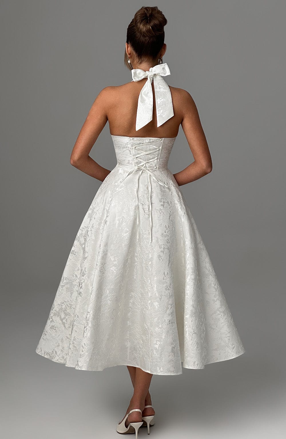 Isabelle's™ | Wedding Guest Halter Midi Dress