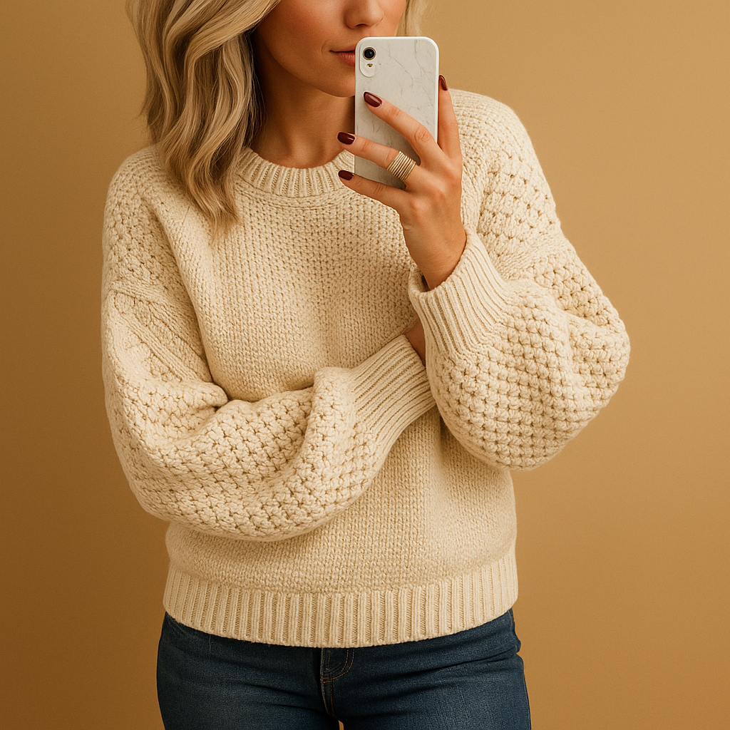 Isabelle's™ | Winter Cozy Textured Knit Sweater