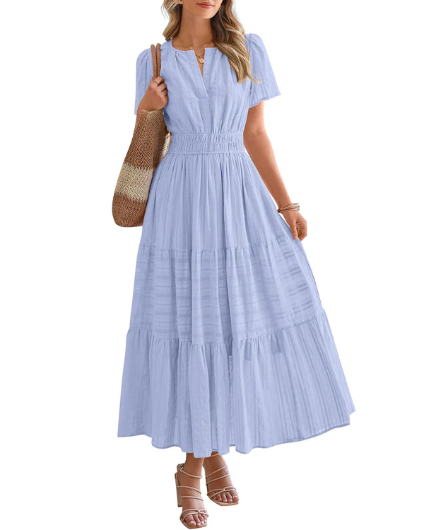 Isabelle's™ | Smocked Waist Tiered Maxi Dress