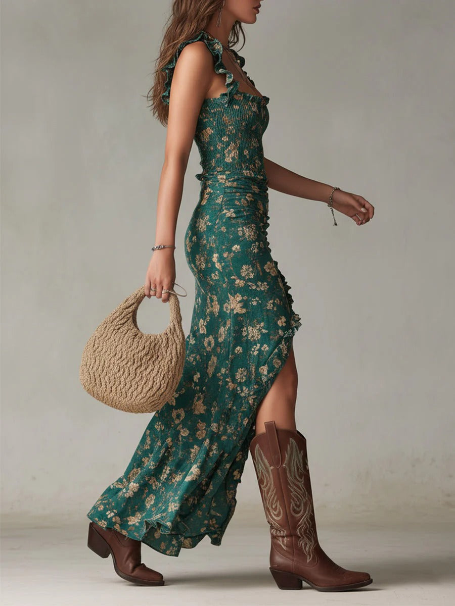 Isabelle's™ | Boho Retro Maxi Dress