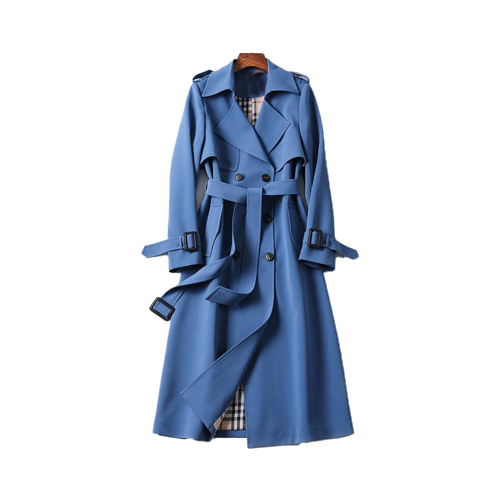 Isabelle's™ | Double-Breasted Belted Trench Coat