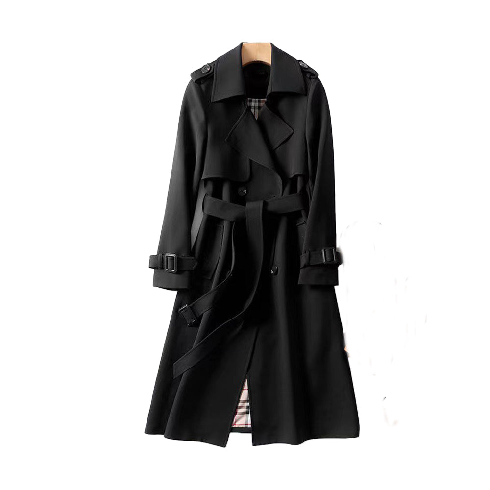 Isabelle's™ | Double-Breasted Belted Trench Coat