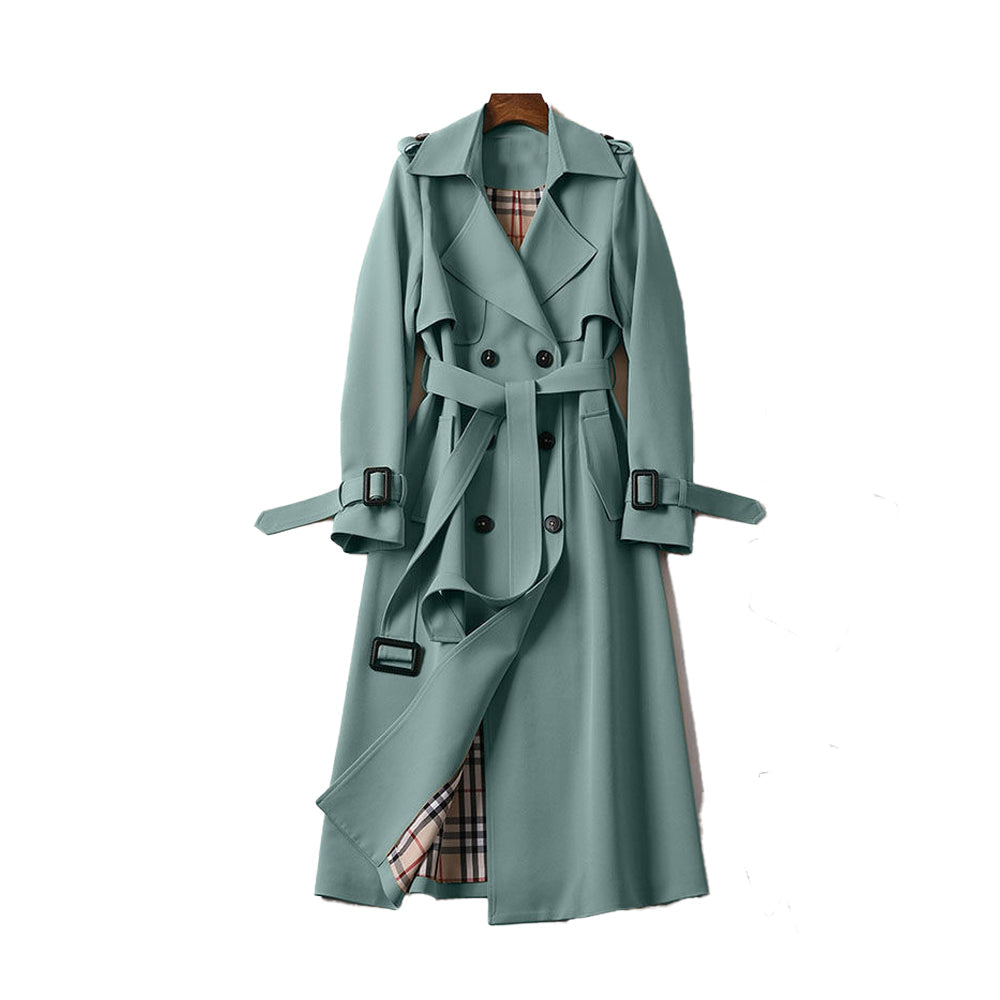 Isabelle's™ | Double-Breasted Belted Trench Coat