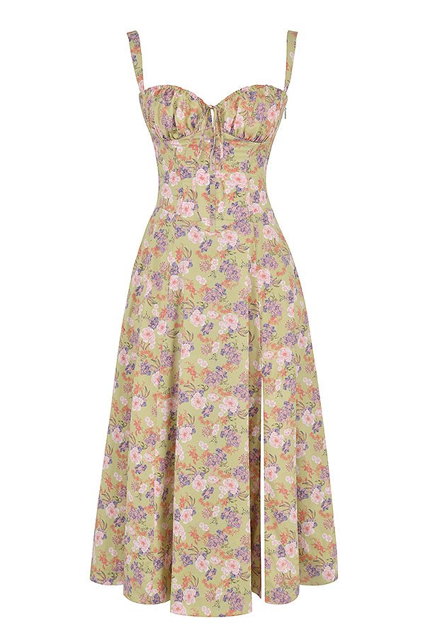 Isabelle's™ | Floral Chic Corset Midi Dress