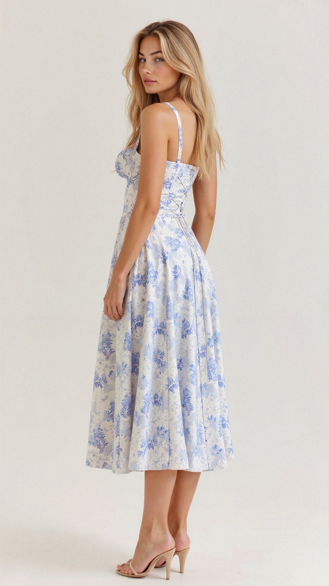 Isabelle's™ | Floral Chic Corset Midi Dress