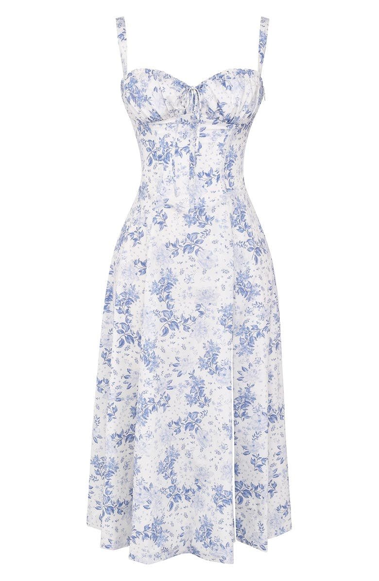 Isabelle's™ | Floral Chic Corset Midi Dress