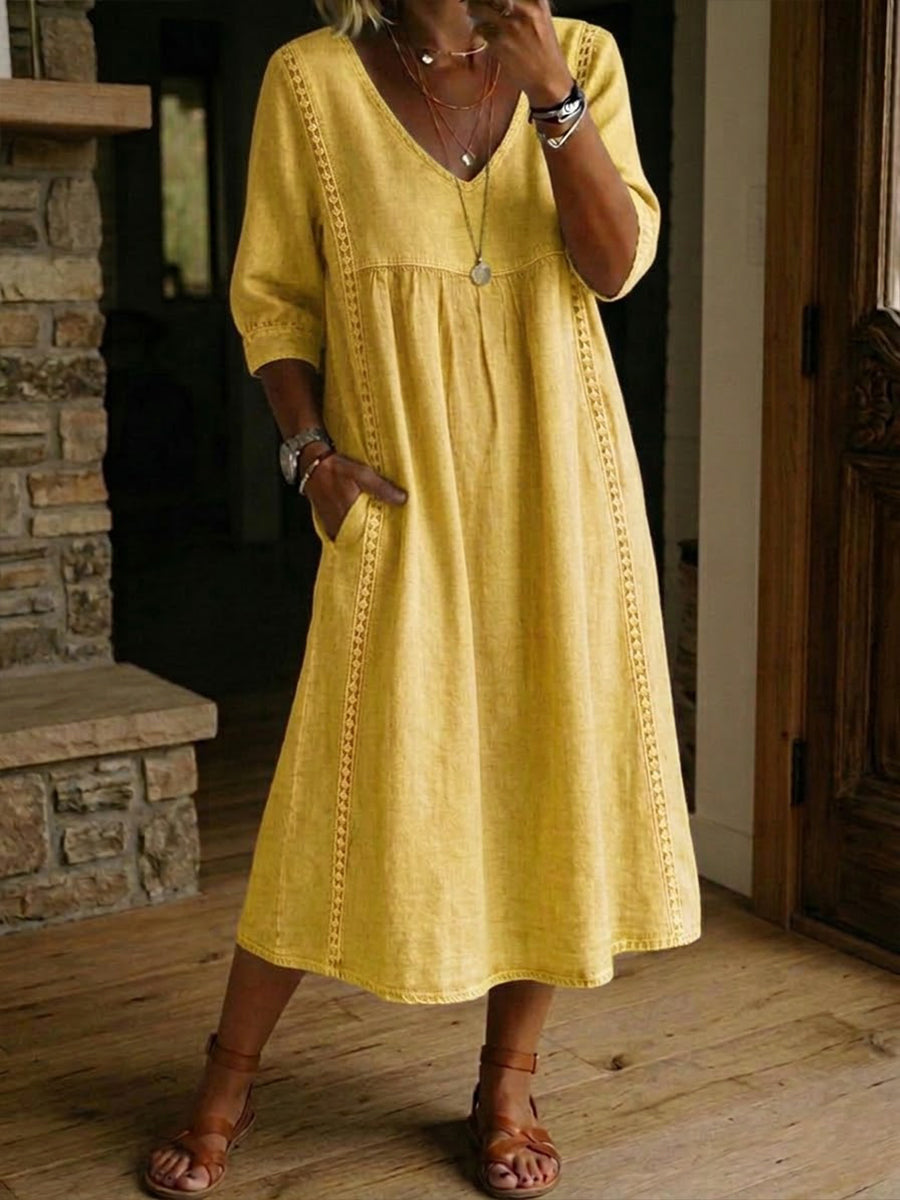 Isabelle's™ | Floral Sleeve Maxi Dress