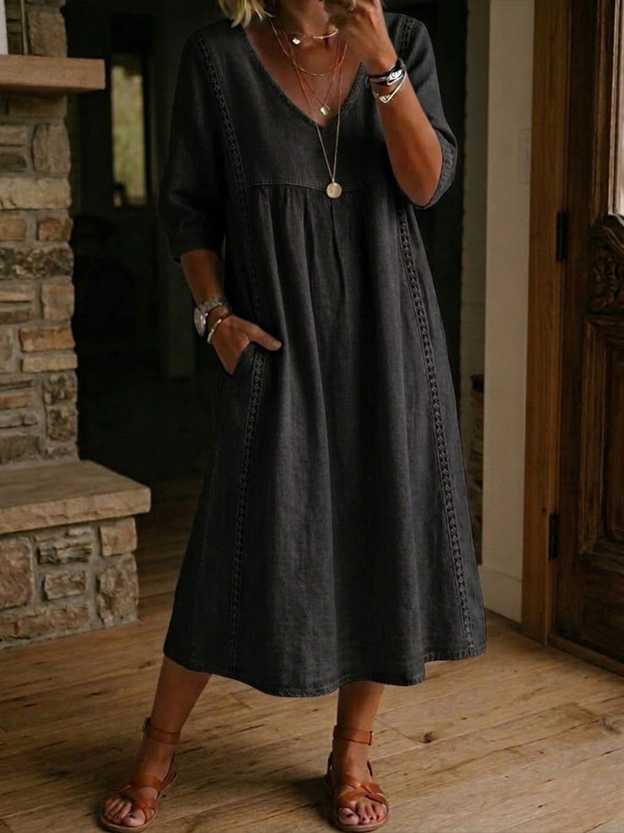 Isabelle's™ | Floral Sleeve Maxi Dress