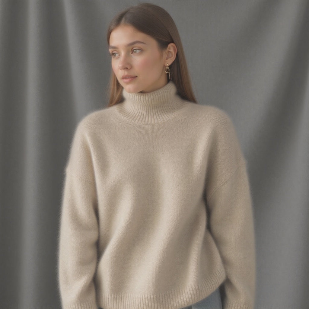 Isabelle's™ | Winter Oversized Turtleneck Knit Sweater