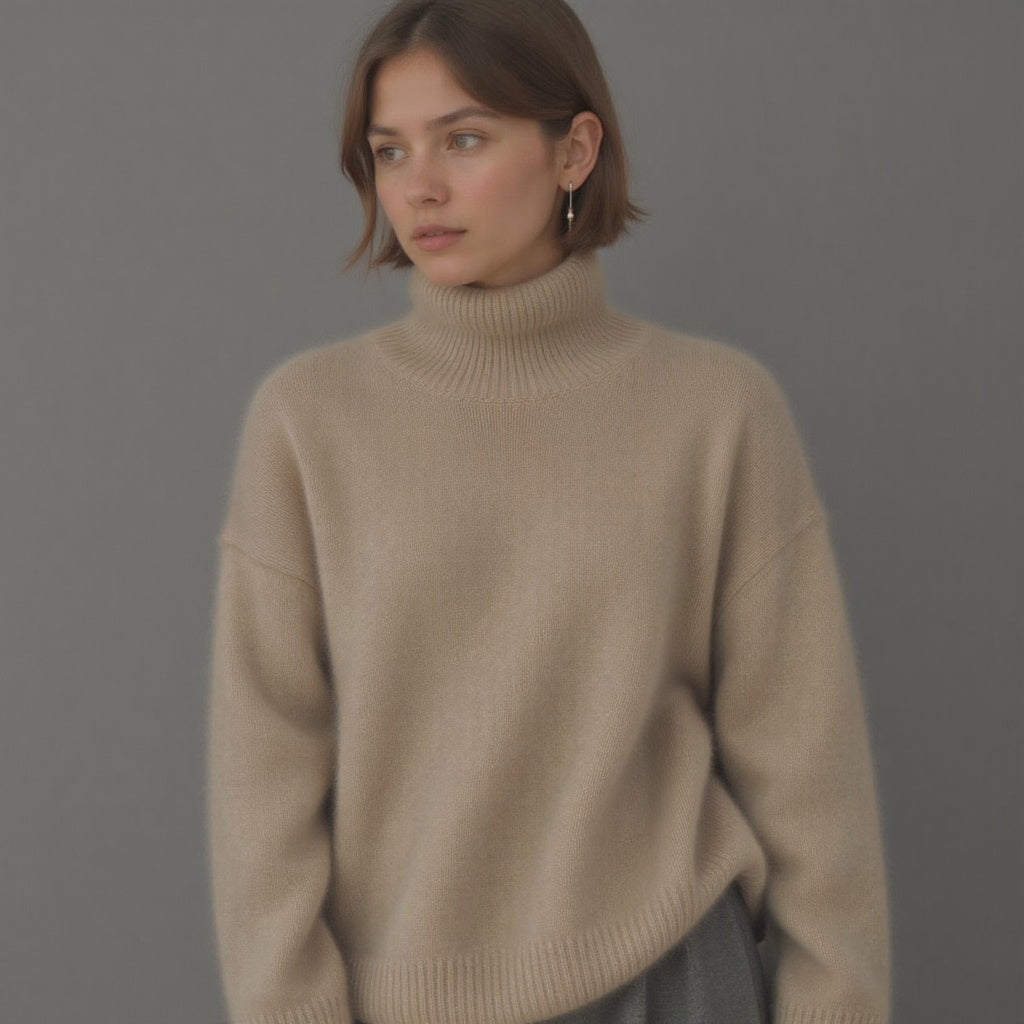Isabelle's™ | Winter Oversized Turtleneck Knit Sweater