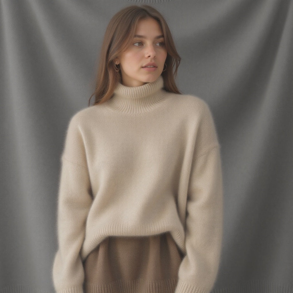 Isabelle's™ | Winter Oversized Turtleneck Knit Sweater