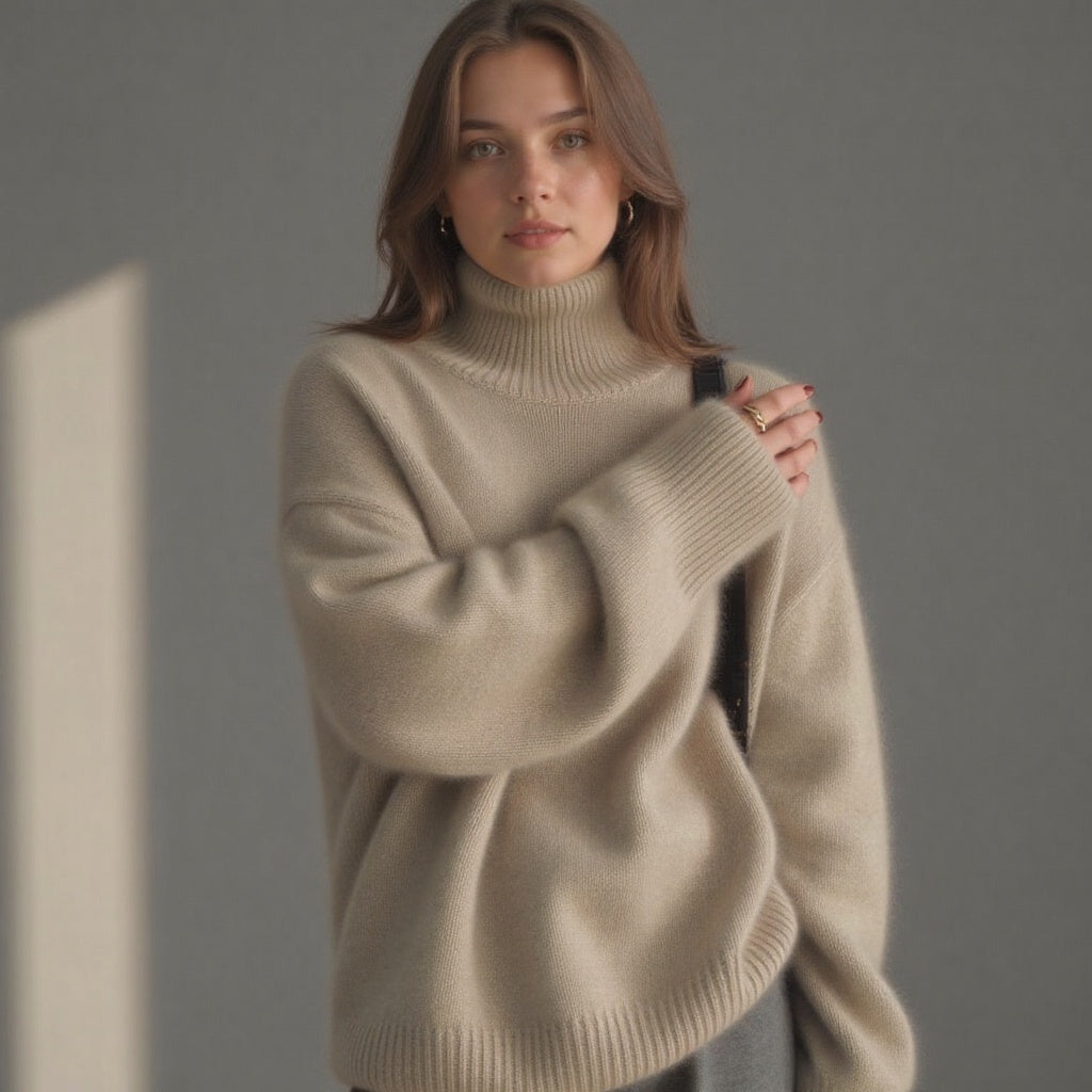 Isabelle's™ | Winter Oversized Turtleneck Knit Sweater