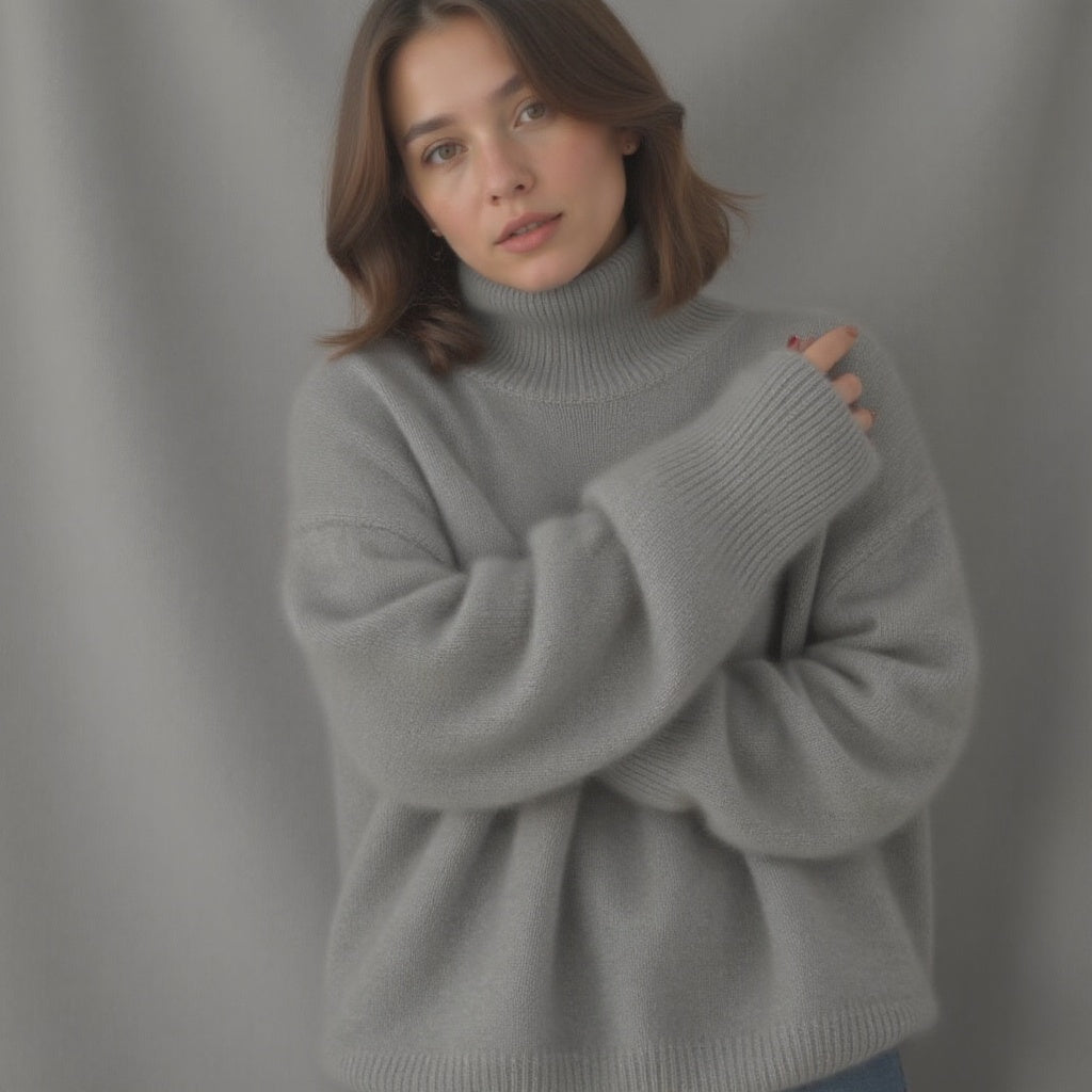 Isabelle's™ | Winter Oversized Turtleneck Knit Sweater