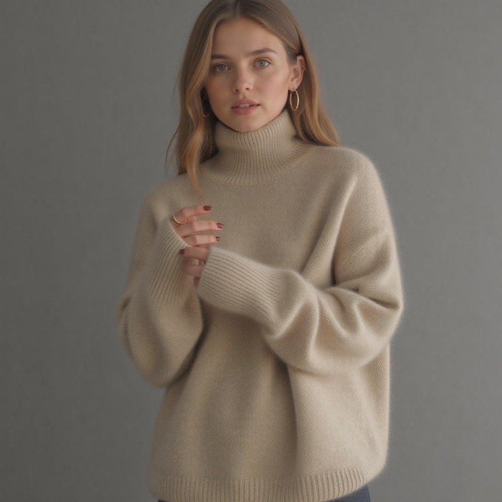Isabelle's™ | Winter Oversized Turtleneck Knit Sweater