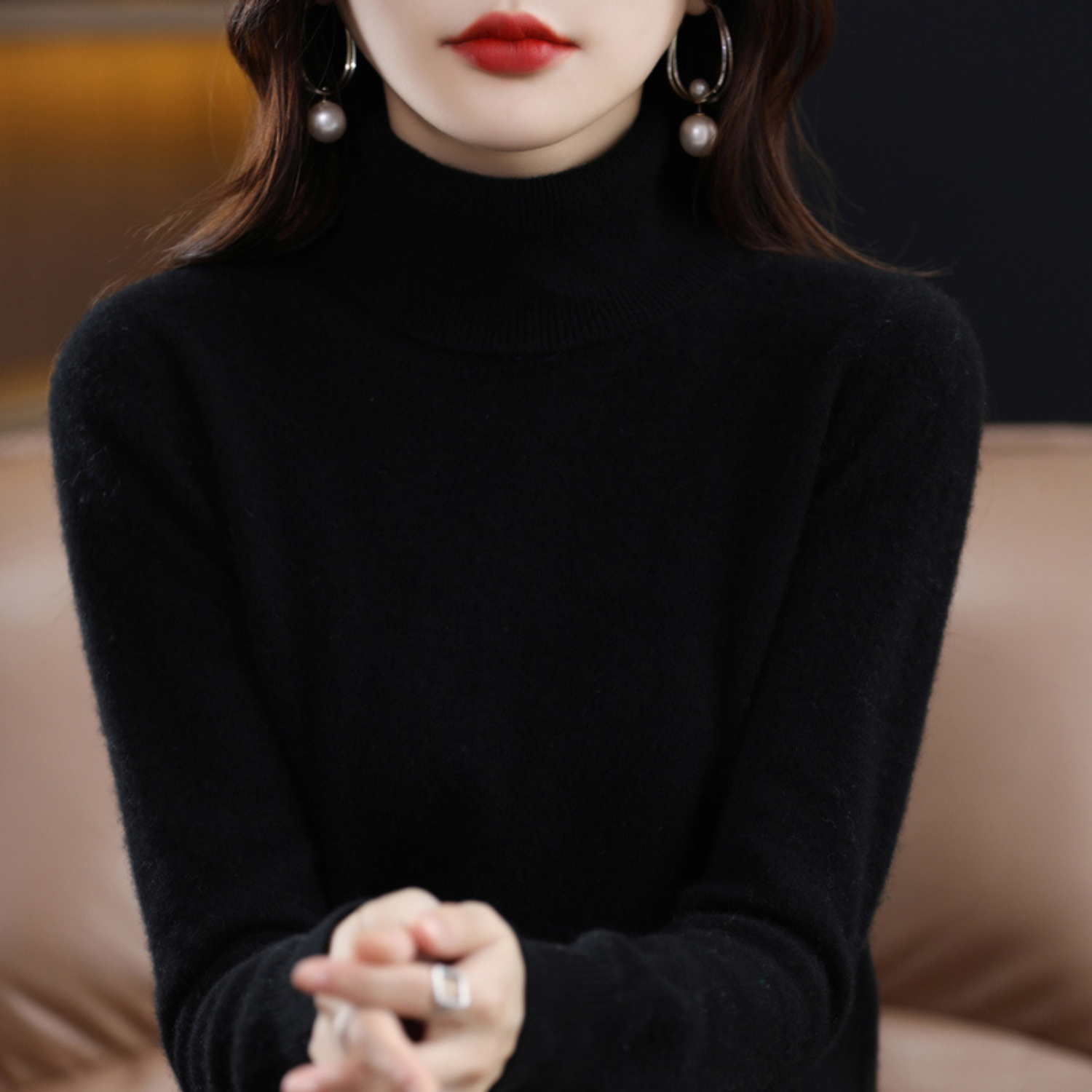 Isabelle's™ | Winter Classic Turtleneck Knit Sweater